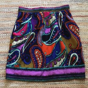 Colorful patterned skirt